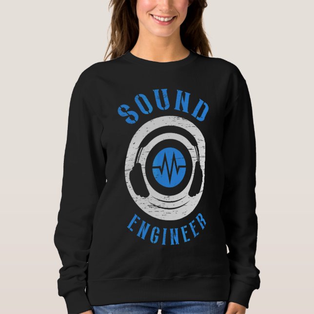 Sweatshirt Son Engineer Audio Song Music Tech Guy (Devant)