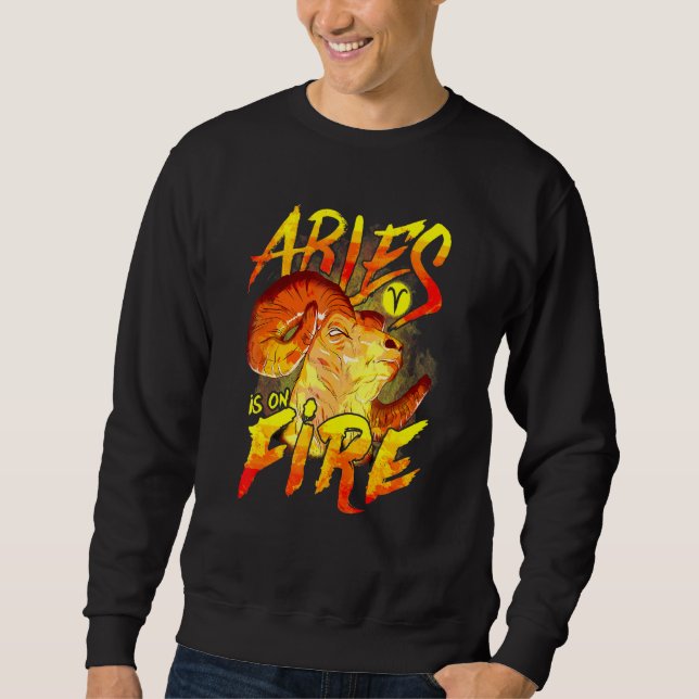 Sweatshirt Sonnette Zodiaque Aries En Astrologie Du Feu (Devant)