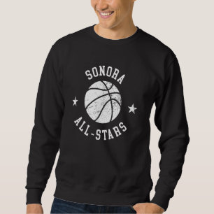 Sweatshirt Sonora Vintage All-Stars Retro 80s Basketball