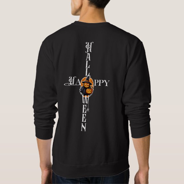 Sweatshirt Sorcière Citrouille mystique (Dos)