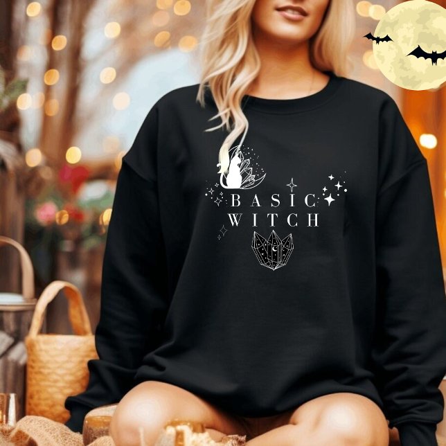 Sweatshirt Sorcière de base Femmes Halloween mignon  (Créateur téléchargé)