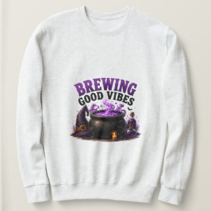Sweatshirt ✨ Sorcière drôle qui prépare une citation d'Hallow