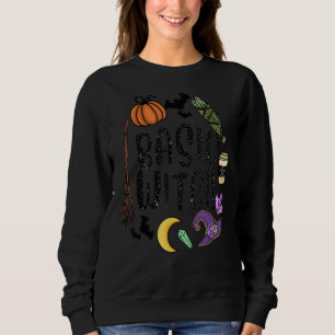 Sweatshirt Sorcières Casquettes de base Citrouille Lune Witch