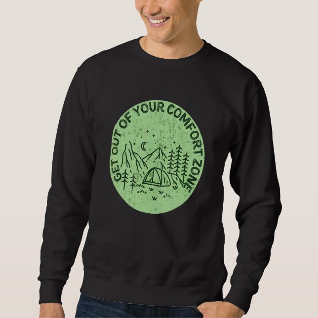 Sweatshirt Sortez De Votre Zone De Confort Camping (Devant)