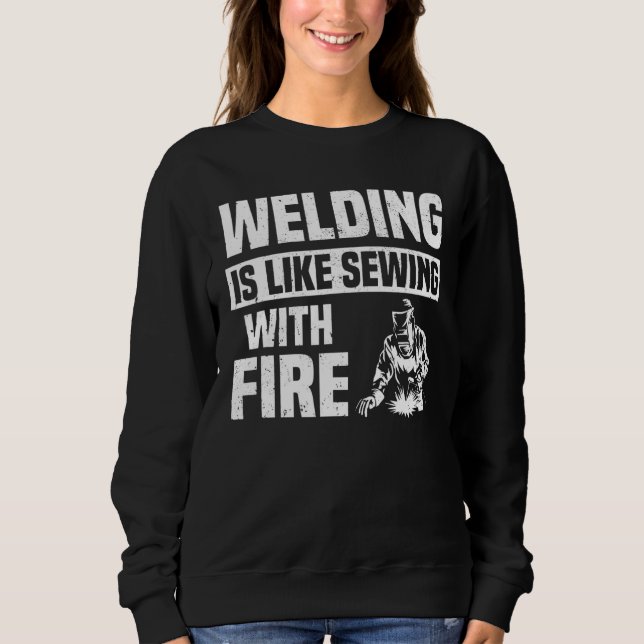 Sweatshirt Souder, C'Est Comme Coudre Avec Des Soudeurs De Fe (Devant)