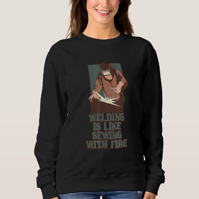 Sweatshirt Souder c'est comme coudre avec un soudage étonnant (Devant)