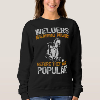 Sweatshirt Soudeurs Portant Des Masques Avant Qu'Ils Ne Soien