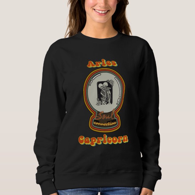 Sweatshirt Soul Connection Aries and Capricorn Zodiac (Devant)