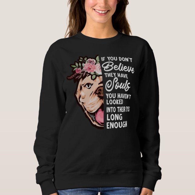 Sweatshirt Soul Pitbull J'Aime Pitbull Pour Pitbull Et Chien  (Devant)