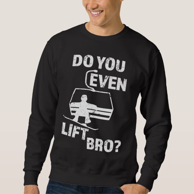 Sweatshirt Soulevez-vous même Frère  Snowboard hommes (Devant)