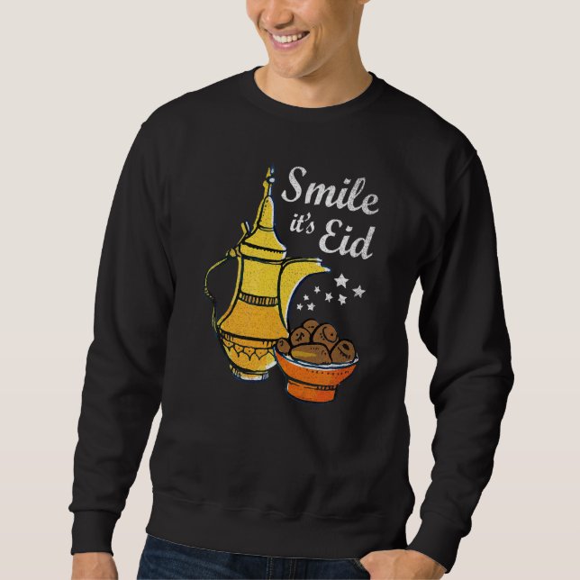 Sweatshirt Souriez C'est l'Aïd  Aïd Moubarak (Devant)
