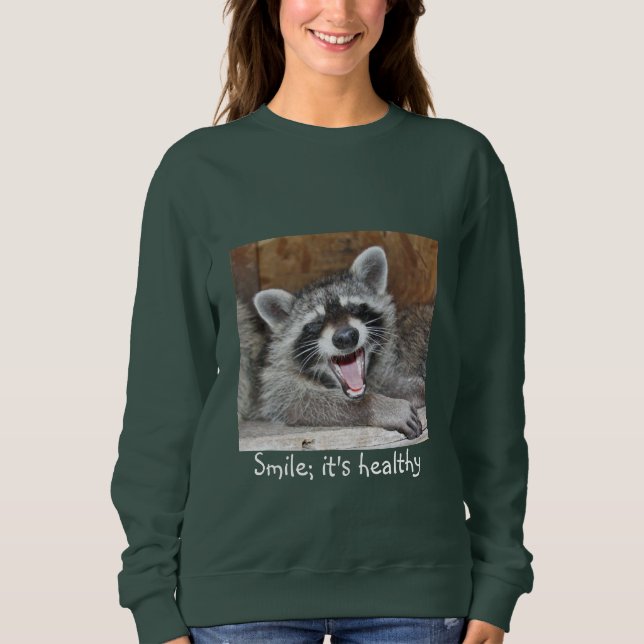 Sweatshirt Sourire ; Il est sain (Devant)