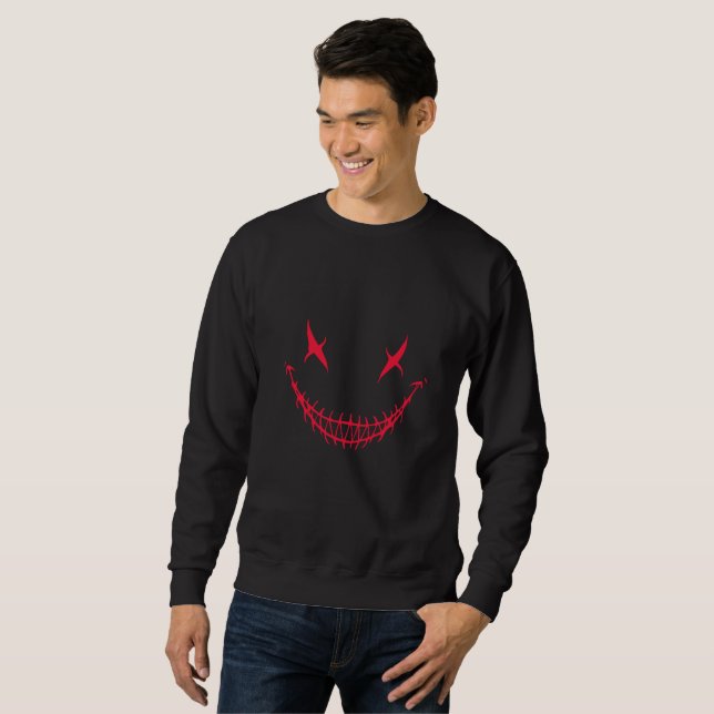 Sweatshirt Sourire Sombre (Devant entier)
