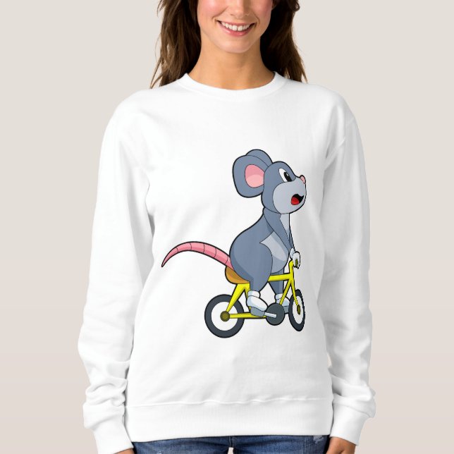 Sweatshirt Souris avec vélo (Devant)