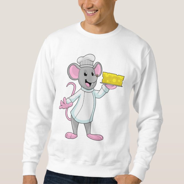 Sweatshirt Souris comme cuire avec du fromage (Devant)