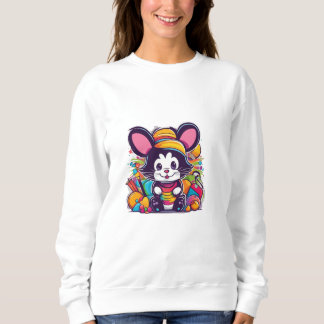 Sweatshirt Souris de dessin coloré