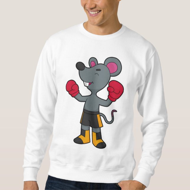 Sweatshirt Souris en boîte avec gants de boxe (Devant)
