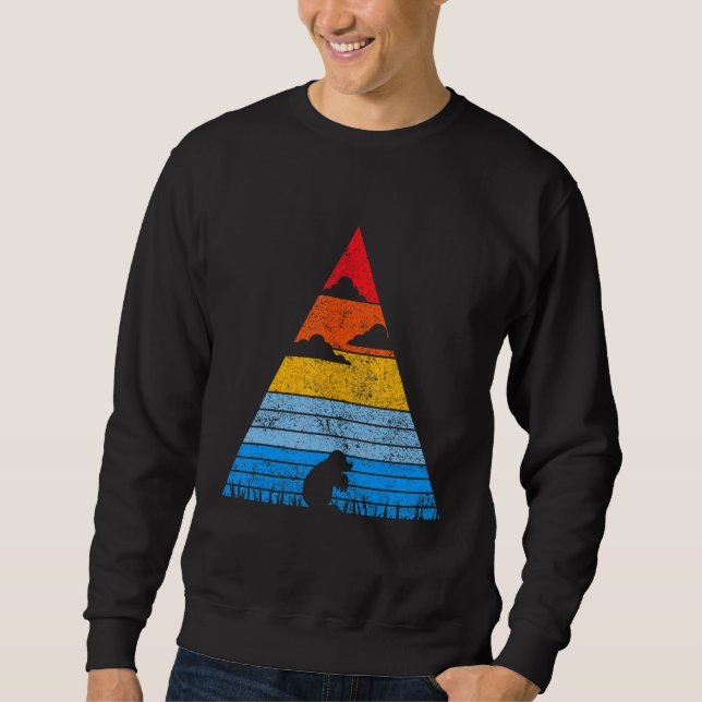 Sweatshirt Souris rétroréfléchie en silhouette de lunette rét (Devant)