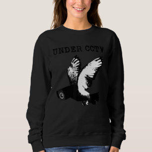 Sweatshirt Sous Cctv Oiseaux Spie Conspiration Plaisanterie M
