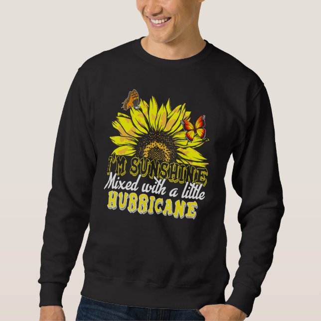 Sweatshirt Sous le soleil mélangé à un petit ouragan (Devant)