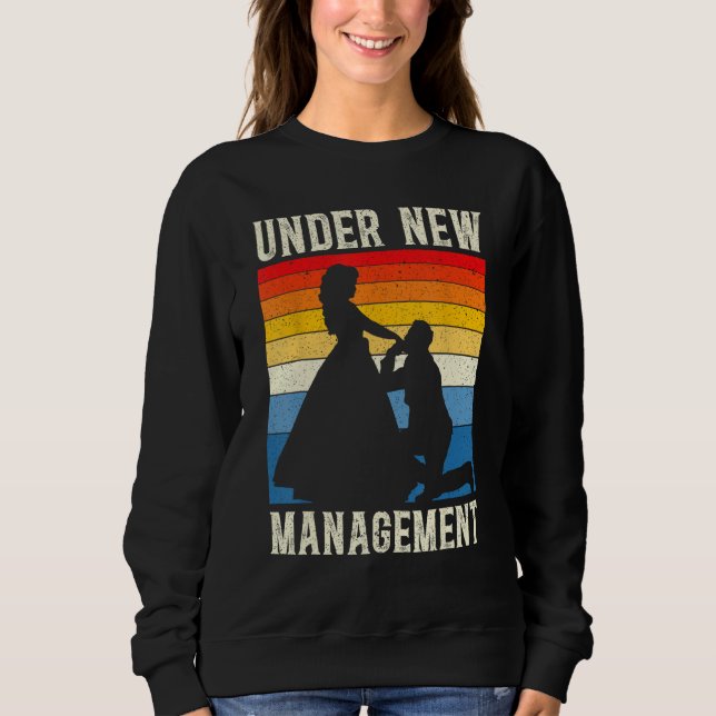 Sweatshirt Sous Nouvelle Direction Enterrement de Vie de Garç (Devant)