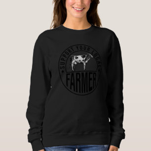 Sweatshirt Soutenez Votre Agriculteur Local Conduisant Un Tra