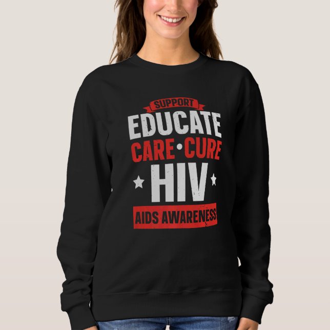 Sweatshirt Soutenir Éduquer Soigner Guérir Sensibilisation au (Devant)