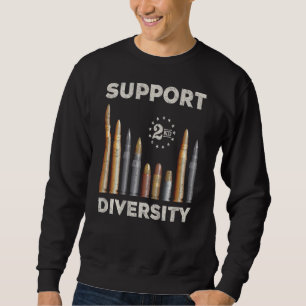 Sweatshirt Soutenir la diversité Point Deuxième amendement Dr