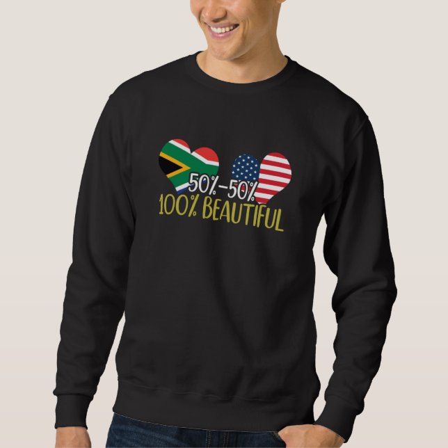 Sweatshirt South African American Pride Black Beauty African  (Devant)
