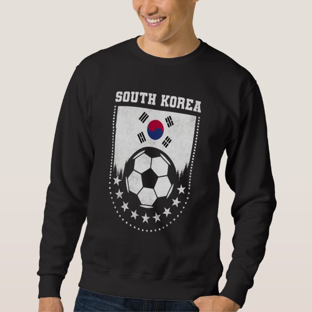 Sweatshirt South Korea Flag Soccer Fan (Devant)