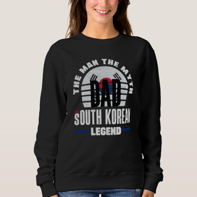 Sweatshirt South Korea South Korean South Korea Flag Fathers  (Devant)