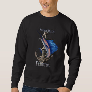 Sweatshirt South Padre Island Texas Swordfish Marlin Ocean Fi