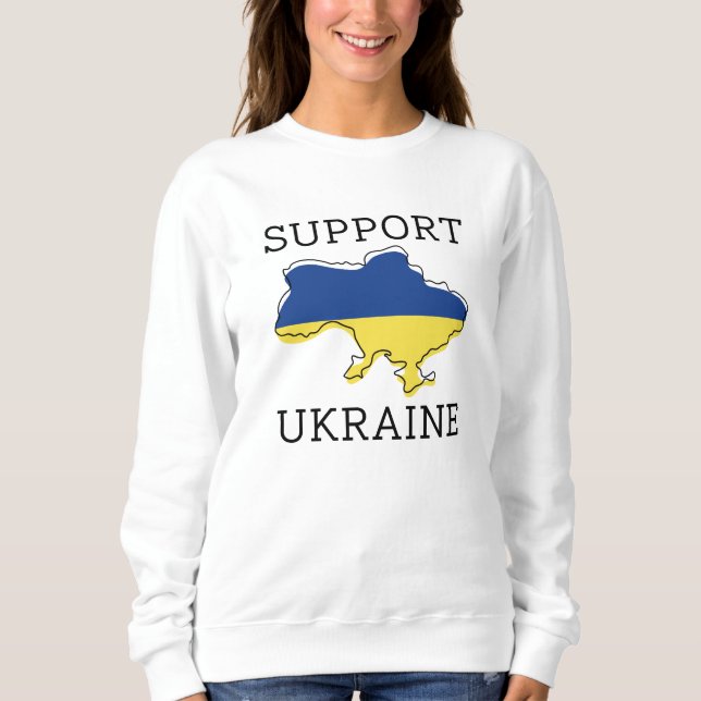 Sweatshirt Soutien à l'Ukraine (Devant)