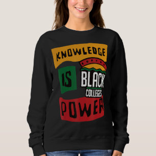 Sweatshirt Soutien Black Colonnes Connaissances est puissance