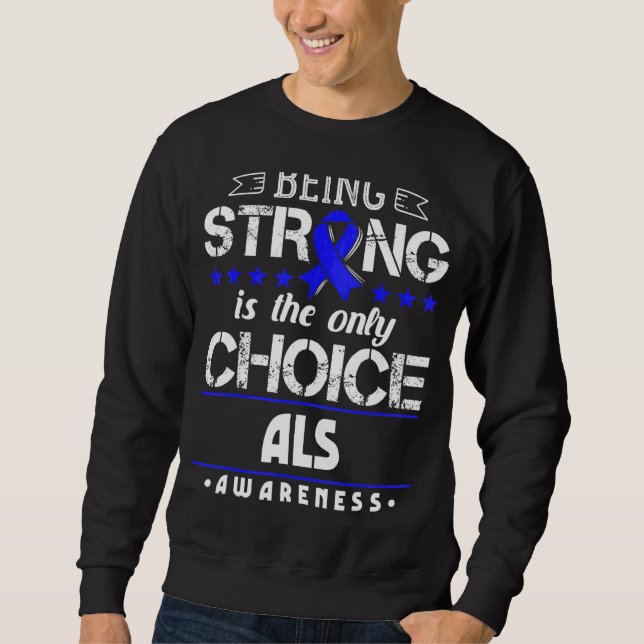 Sweatshirt Soutien Du Mois De Sensibilisation À L'Als Pour Le (Devant)