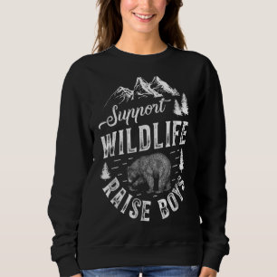 Sweatshirt Soutien Faune Lever Garçons Maman Papa Mère Parent