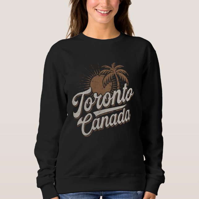 Sweatshirt Souvenirs de vacances à Toronto Canada (Devant)