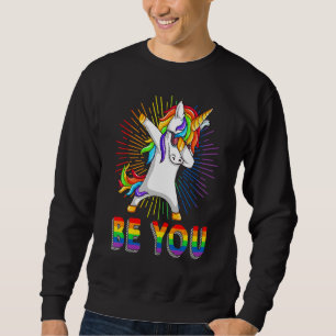 Sweatshirt Soyez Lgbt Gay Lesbian You Dabbing Unicorn Pride A