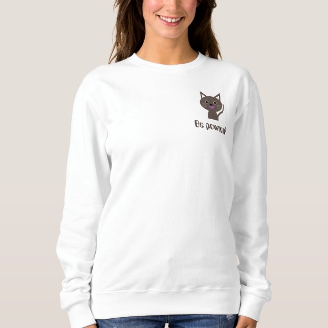 Sweatshirt 'Soyez puissant'  (Devant)