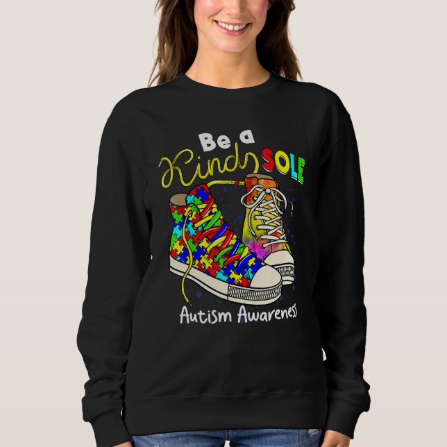 Sweatshirt Soyez un Puzzle Sole Genre Chaussures Sensibilisat (Devant)