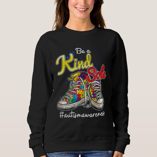 Sweatshirt Soyez une gentillesse unique Sensibilisation sur l (Devant)