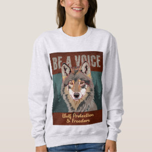Sweatshirt Soyez une voix - Protection et liberté du loup