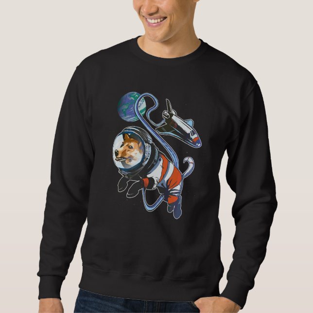 Sweatshirt Space Corgi Astro Propriétaire Chien Chien Chien C (Devant)