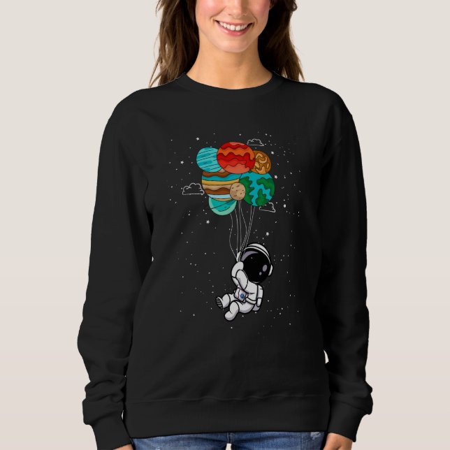 Sweatshirt Spaceman  Space Astronaut Solar System Girls Boys (Devant)
