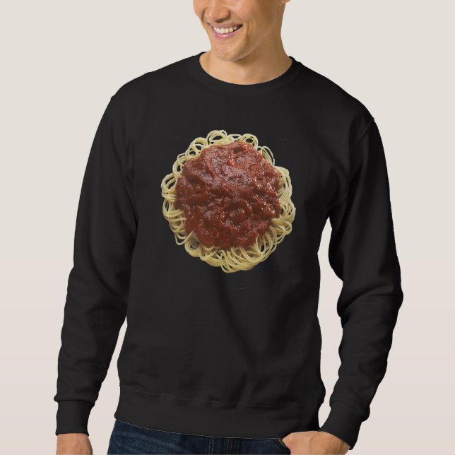 Sweatshirt Spaghetti Avec Sauce Marinara Photo (Devant)