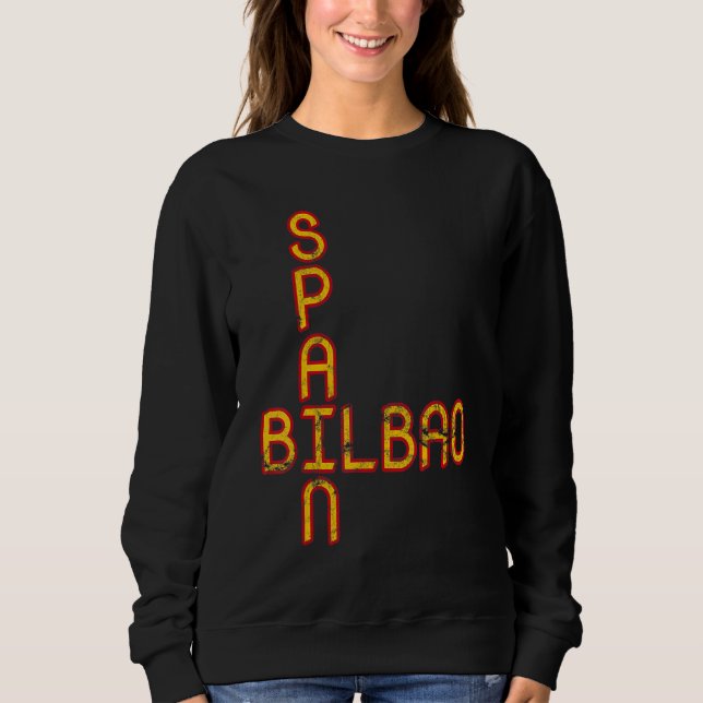 Sweatshirt Spain Flag Spain Pride Spain Travel Vacation Bilba (Devant)