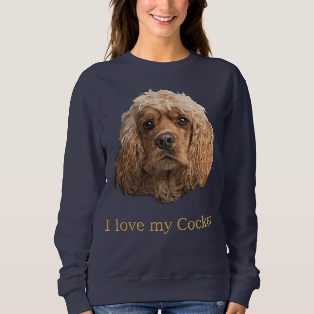 Sweatshirt spaniels cocker (Devant)