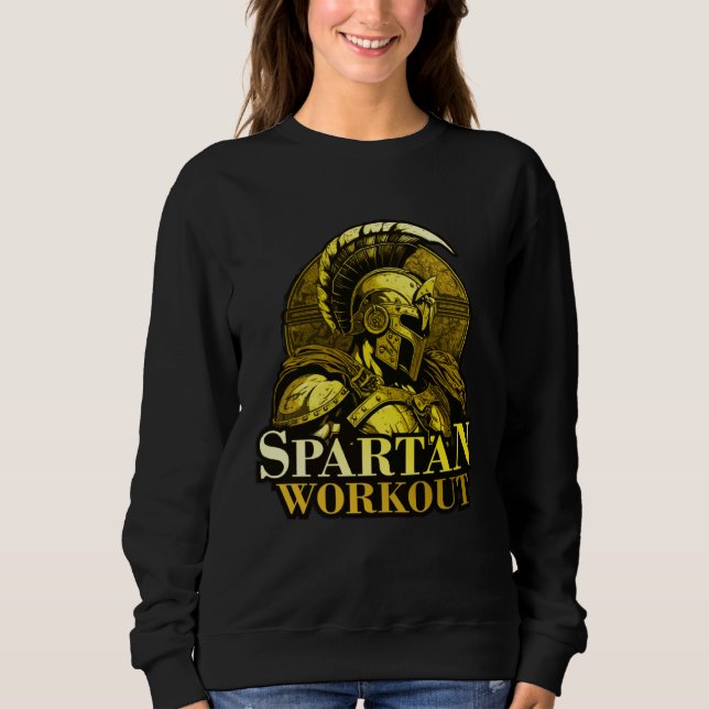 Sweatshirt Spartan Workout Greek Gladiator Gym Sparta Mytholo (Devant)