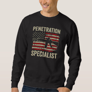 Sweatshirt Spécialiste de la pénétration Ar15 Drapeau Usa H