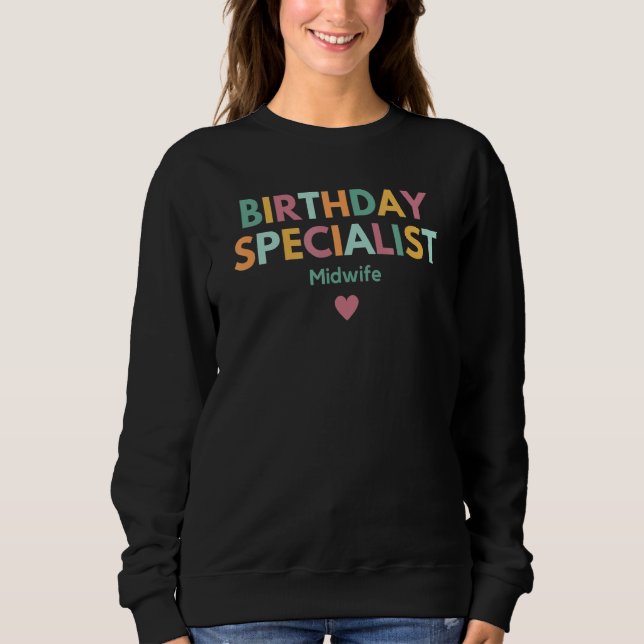 Sweatshirt Spécialiste de l'anniversaire (Devant)